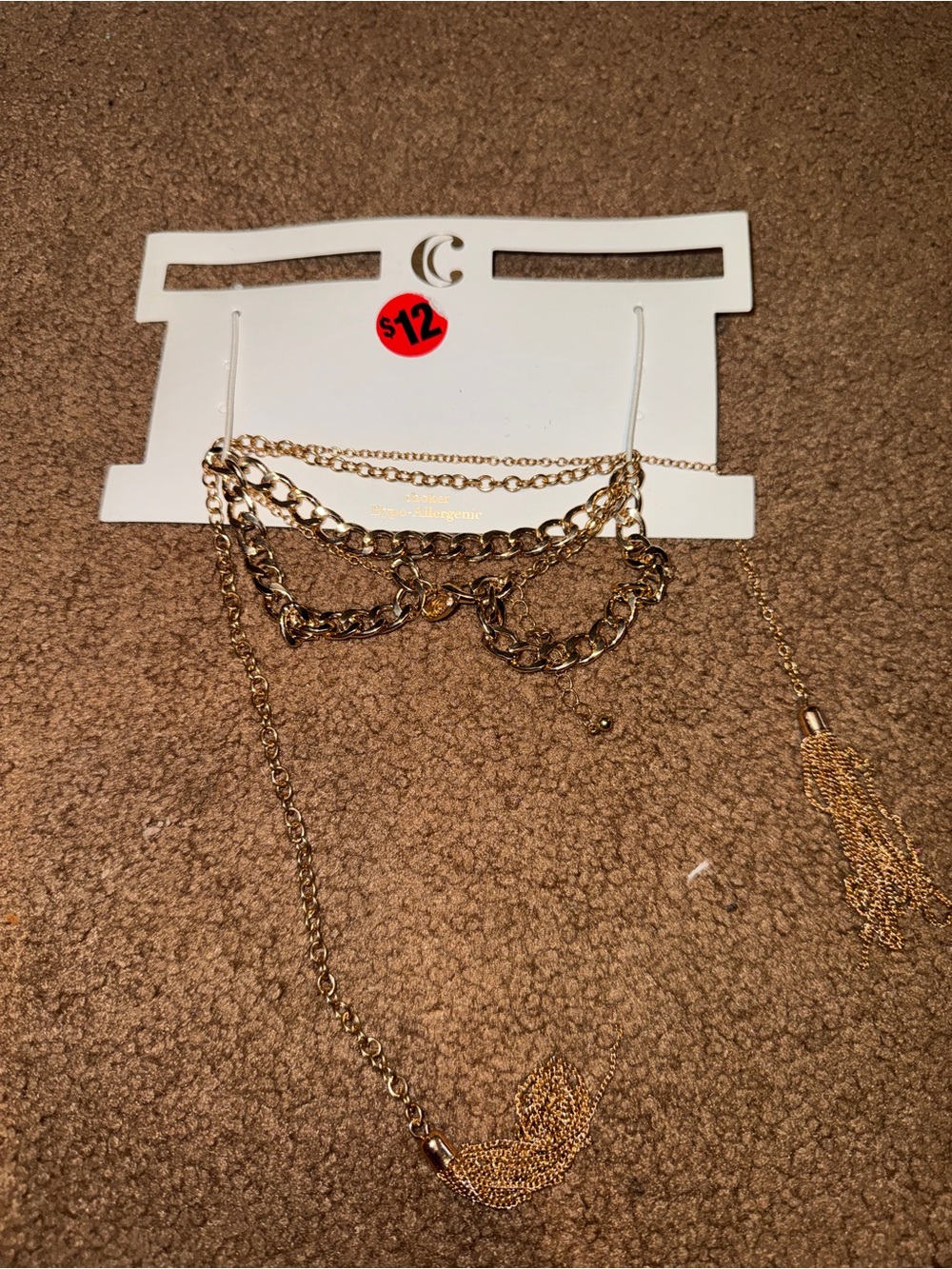 Charming Charlie’s Layered Gold Chain Necklace Set